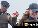 Kate is supported by her brother James Middleton during Three Peaks Challenge as she holds his hand while descending Snowdon in heartwarming video