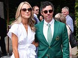 Rory McIlroy and Erica Stoll take Wimbledon: Golf star dons Masters jacket as he’s joined by his wife in SW19 after moving from the United States to £9m mega-mansion in Surrey