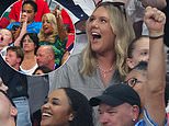 Harry Kane’s wife Kate and Megan Pickford lead the WAGs celebrating England’s victory after captain’s double goal sends the team through to the next round