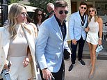 Grandparents Steven Gerrard, 46, and his wife Alex, 43, haven’t aged since his Premier League glory days as they make a rare appearance at Wimbledon