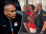 Heated moment Egypt’s World Cup staff clash with Dallas police in ugly hotel lobby altercation