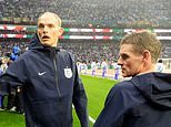 England coaches involved in furious touchline scrap as Jarell Quansah is shown a RED card in chaotic World Cup clash in Mexico