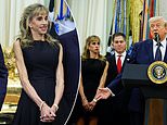 Tech billionairess Susan Dell, 62, shows off her incredibly toned arms as she joins Trump for White House announcement