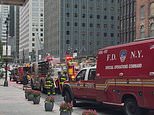 Developer of sagging NYC skyscraper is accused of carrying out UNAUTHORIZED construction after beams collapsed and floors buckled, sparking fears of partial collapse onto Midtown Manhattan