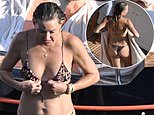 Kate Hudson shows off her enviable body in tiny G-string bikini on Amalfi Coast family vacation