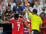 Switzerland’s Breel Embolo breaks down in TEARS after being sent off for diving during Argentina World Cup clash – as distraught striker becomes first player to receive a red card via new VAR rule over mistaken identity