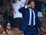 Cheeky David Beckham responds to Victoria becoming an instant meme after failing to react to Jude Bellingham’s England goal as fans brand her ‘iconic Posh’