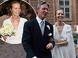 Eva Herzigova, 53, stuns in a Lanvin bridal gown as she finally marries businessman Gregorio Marsiaj in Italy after 25 years together