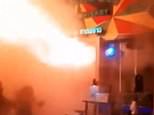 At least 27 dead after massive fire breaks out in pub in Bangkok: Shocking footage shows flames bursting from door as revellers flee