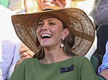 Kate’s glowing in green! Princess of Wales oozed elegance in a caped Emilia Wickstead dress and £55 L.K. Bennett sun hat for Wimbledon men’s final
