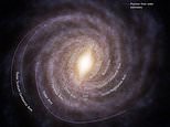 The Milky Way is even BIGGER than we thought: Research reveals how our galaxy’s gigantic spiral arms stretch 10% further than previously believed