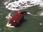 One dead and two missing after fire breaks out on pontoon boat near Alcatraz Island in San Francisco Bay