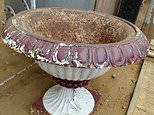 How UK’s poshest garden centre is cashing in on ‘old junk’: Rusted tables and paint-peel chairs you might overlook at a car boot sale go for up to four figures at Surrey nurseries loved by celebrities