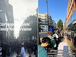 Disney queue chaos hits Oxford Street for launch of new Lorcana card game: Flagship store is forced to close after being overwhelmed by fans waiting in line for 15 HOURS