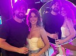 Chloe Lewis and Dan Edgar are pictured together for the FIRST TIME as they cosy up on romantic night out… one year after finding love
