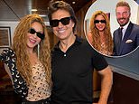 Shakira mingles backstage with A-listers including Beyoncé, David Beckham and Tom Cruise at the World Cup after ex Gerard Piqué watched her performance with their sons