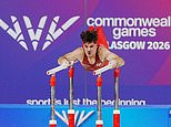 English gymnast suffers horrific head injury at Commonwealth Games as event is suspended and star is taken out of arena on a stretcher