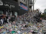 Kevin Keegan is remembered as Newcastle fans lay extraordinary sea of flowers outside St James’ Park
