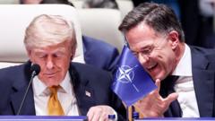 Nato chief tells BBC that Trump comments are like ‘family argument’