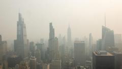 Canada fires prompt US air quality alerts as smoke blankets major cities