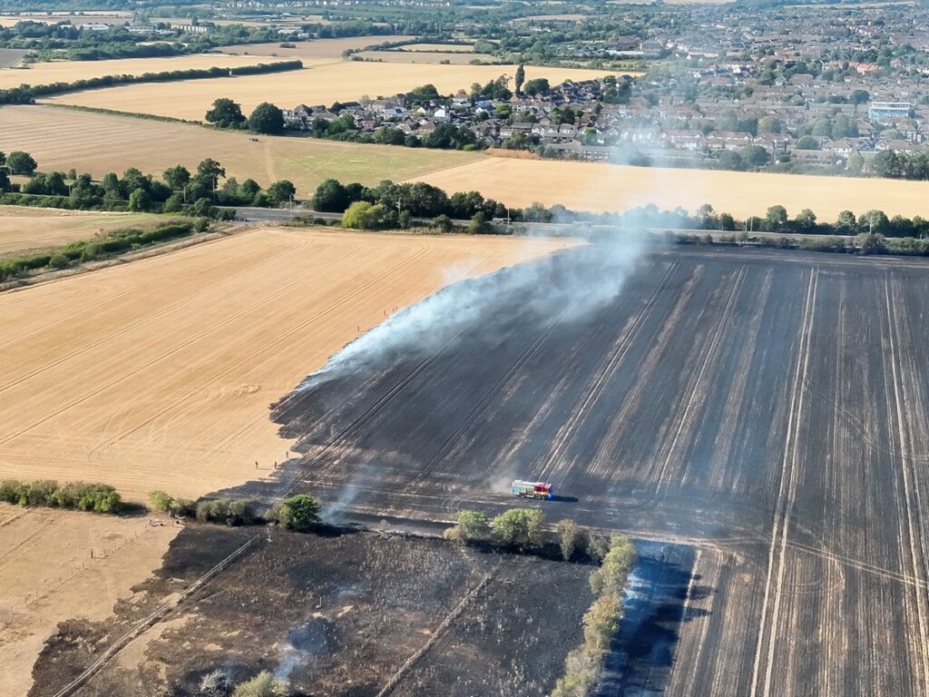 Watch: Huge grass fires rage in east London amid ‘exceptionally high’ wildfire threat