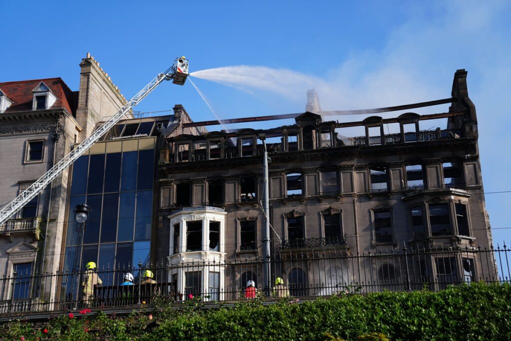 Gilruth to meet Edinburgh council leader to discuss Princes Street fire support