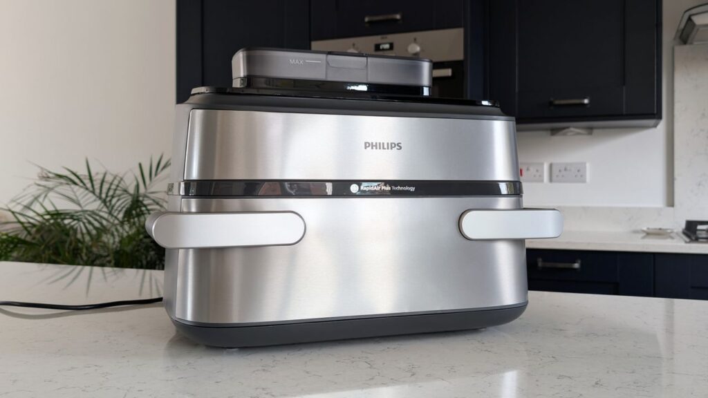 The Philips 5000 Series Megabasket with Steam is a fabulously versatile air fryer that surprised me with consistently great results