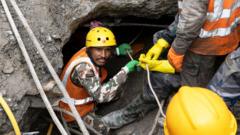 ‘Layer upon layer of miracles’ to find tunnel survivors, Nepal rescue adviser tells BBC