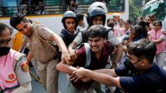 ‘Cockroach’ group leaders among hundreds detained in Delhi protest