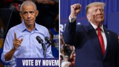 Trump v Obama – which president has the star power to get out the vote?