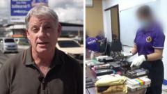 Watch: VHS tapes and computers handed to police as Thomas Markle is investigated