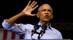Obama attacks Trump as he campaigns for Democrats ahead of midterm elections